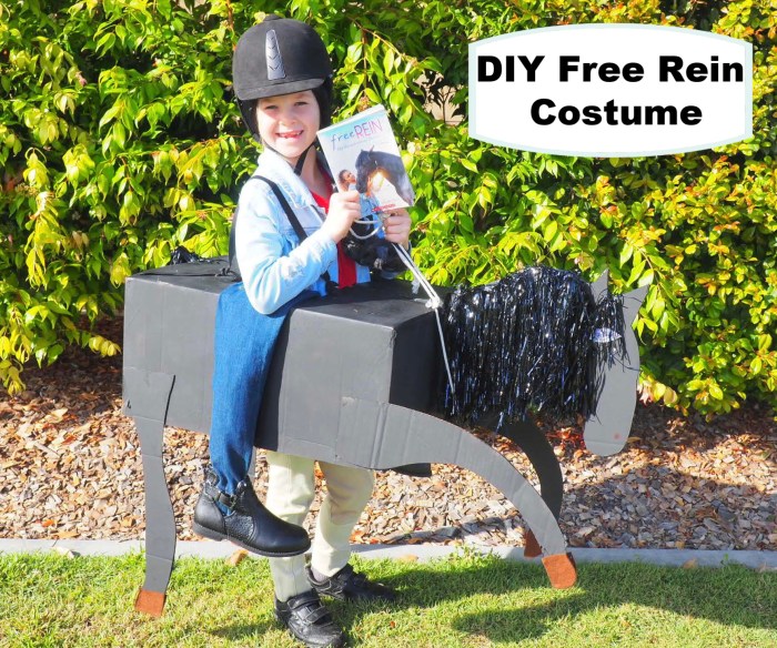 Kid Horse Pumpkin Costume with Rider DIY