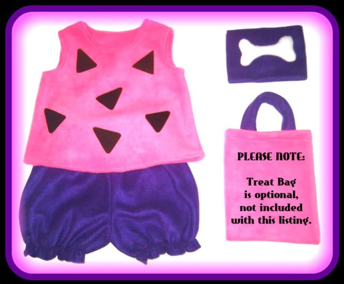 Diy pebbles flintstone costume